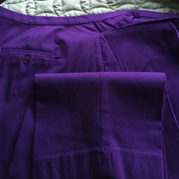 Purple dress slacks