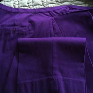 Purple dress slacks