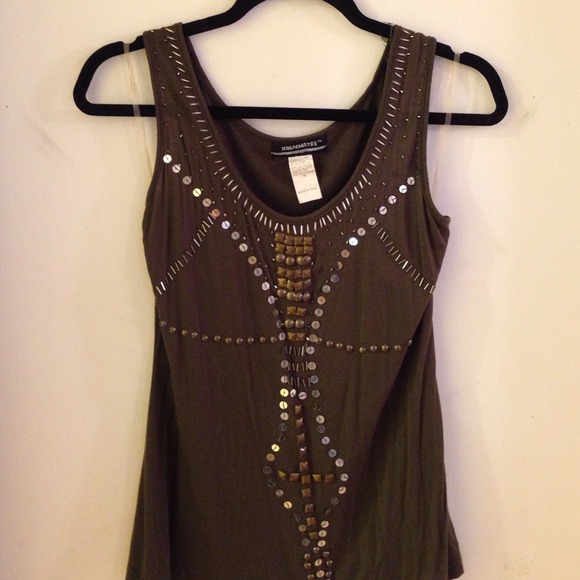 Olive Sequenced Tank - Picture 1 of 2