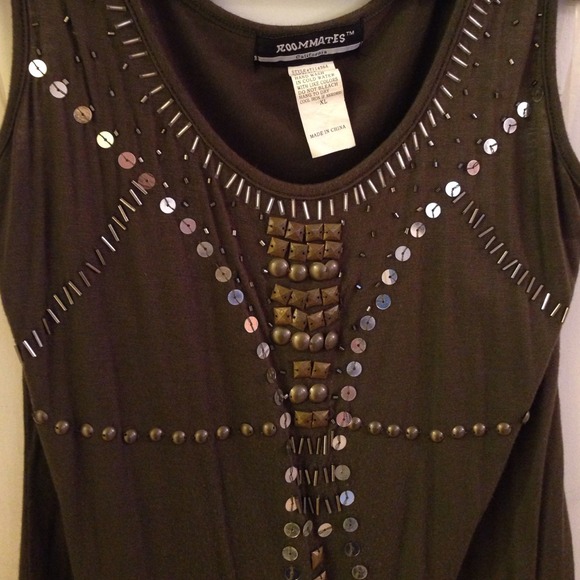 Olive Sequenced Tank - Picture 2 of 2