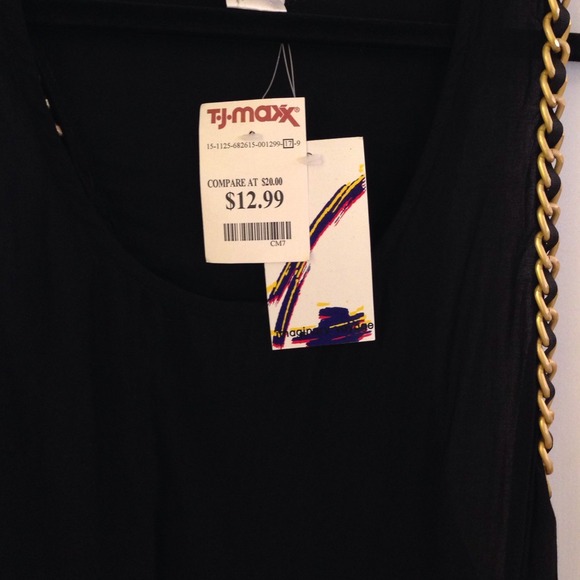 Black Gold Chained Tank - Picture 2 of 3