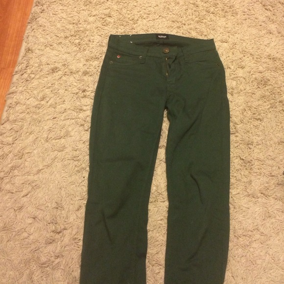 Hudson green skinny jeans