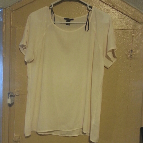 Cream chiffon top