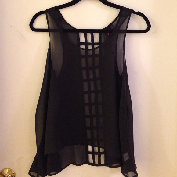 Material Girl Chiffon Tank - Picture 1 of 3
