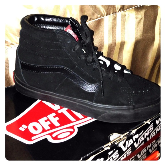 all black high top vans all black high top vans