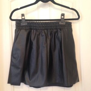 BCBG Maxazria Leather Mini Skirt