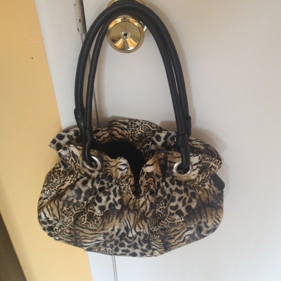 Animal print handbag