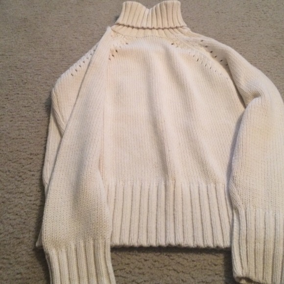 cream heavy sweater