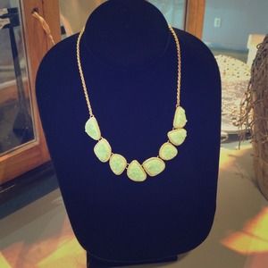 Mint Druzy Statement Necklace