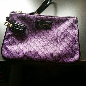 Small coach wristlet