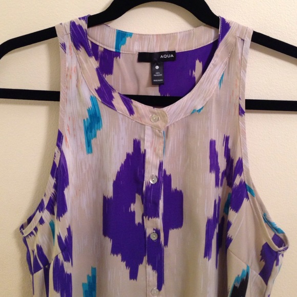 Aqua Blouse from Bloomingdales - Picture 2 of 2