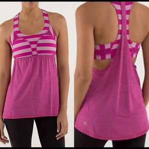 Rare NWT Lululemon 2 in 1 run tank in black