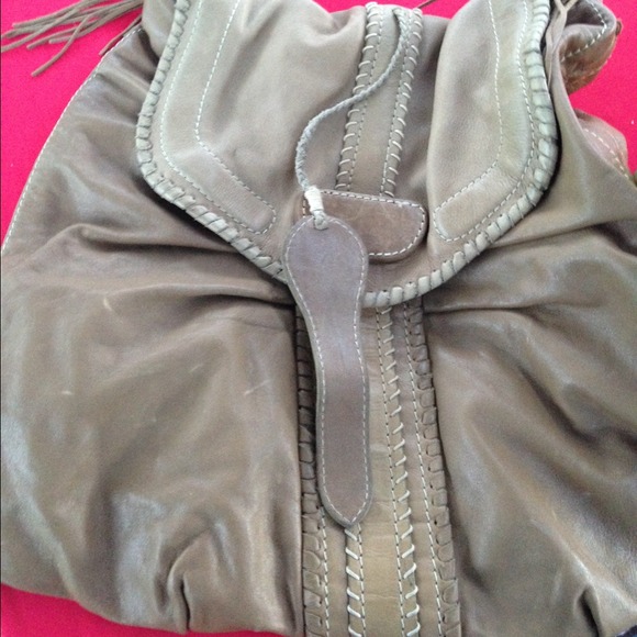 Zara leather tan handbag