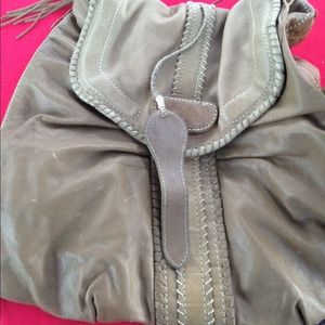 Zara leather tan handbag