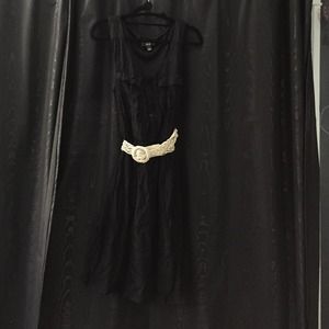 Sleek casual black dress