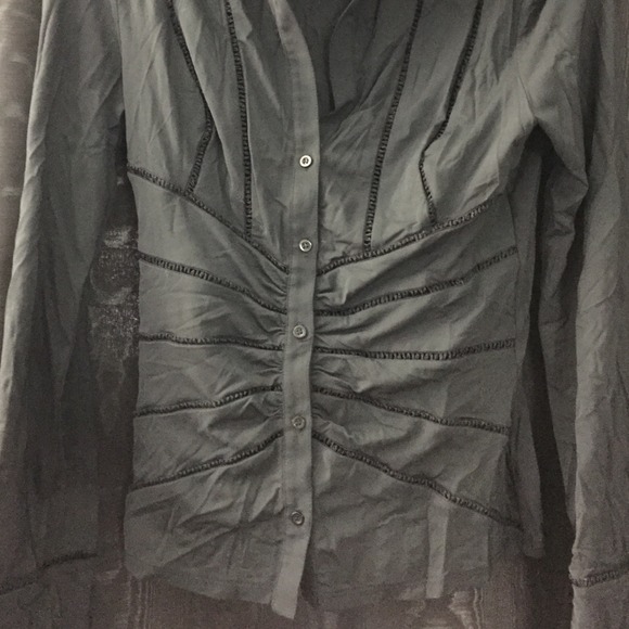 Sleek black Express button up - Picture 2 of 2