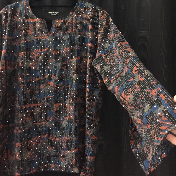 Sparkly printed blouse - Picture 2 of 2