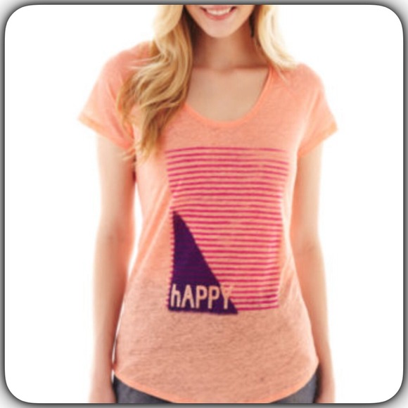 jcpenney Tops - "I ❤️ OFFERS" HAPPY Tee