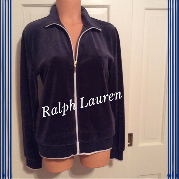 Navy Ralph Lauren zip front jacket - Picture 1 of 4