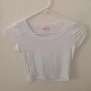 Basic white crop top