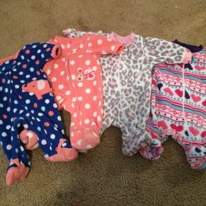 4 preemie sleep and play fleece