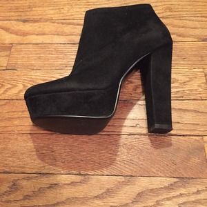 Black Suede Booties