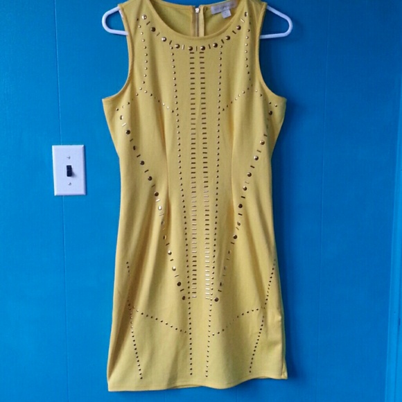 Nicky Minaj Dresses & Skirts - NWT Nicky Minaj Gold Studded Sheath Dress