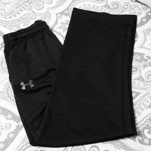 Black Under Armour track pants