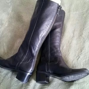 Calvin Klein black haydee boots