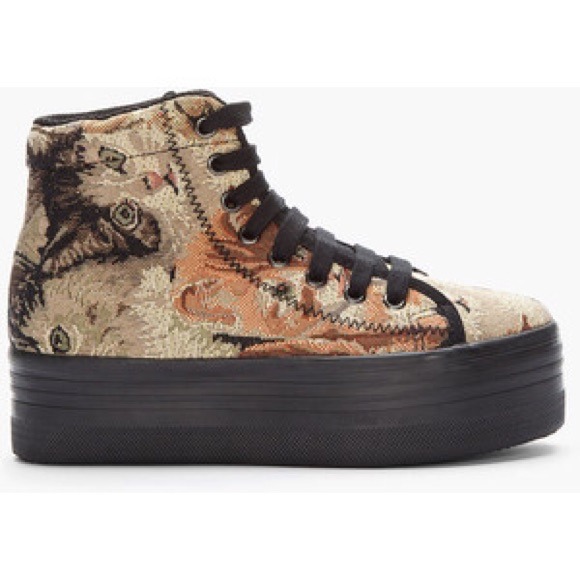 Jeffrey Campbell Cat Tapestry Platform Sneakers