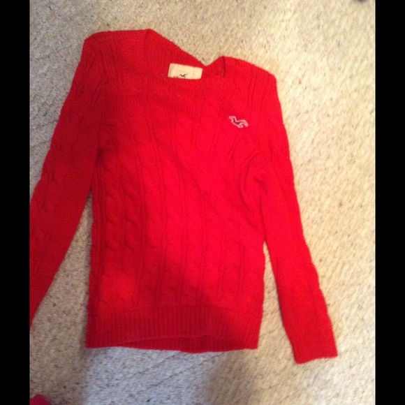 Red Hollister sweater