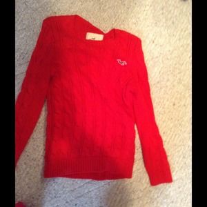 Red Hollister sweater