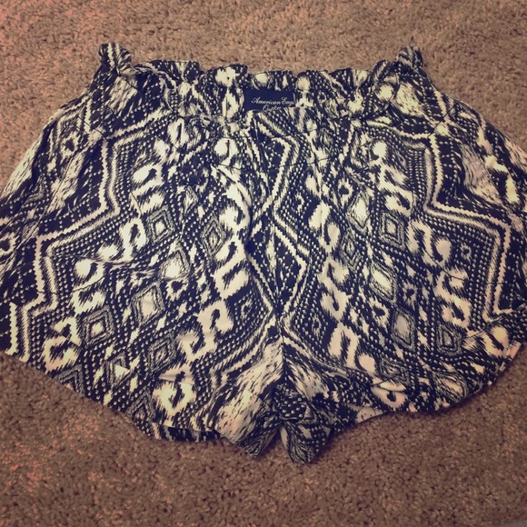 High Waist Tribal Shorts