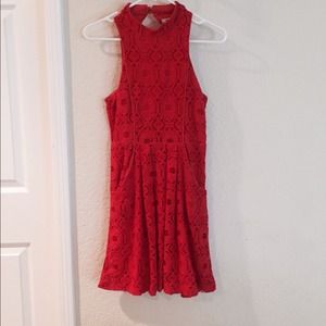 Red holiday dress