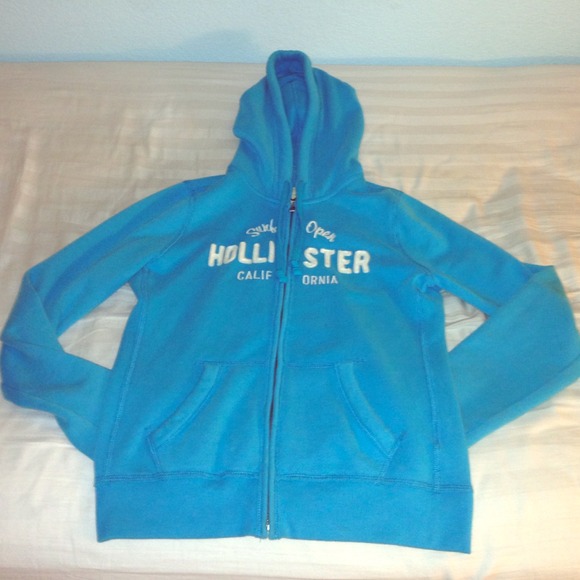 ❌TRADED❌Light blue Hollister jacket