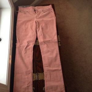 salmon boot cut corduroys