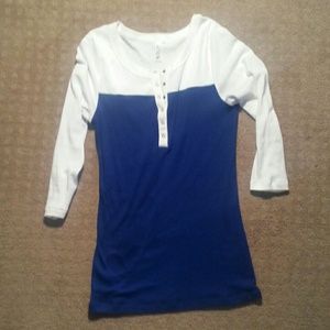 Bundle....blue color block/ black top
