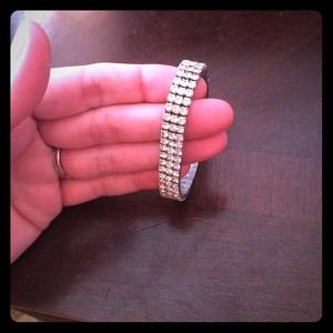Faux diamond bracelet