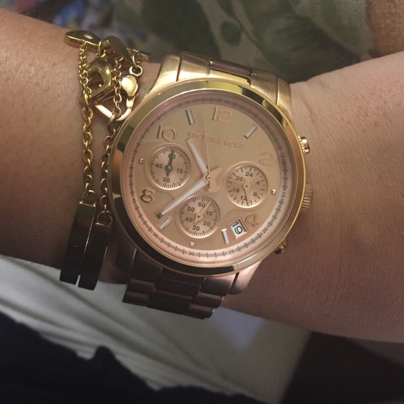 Micheal kors rose gold watch