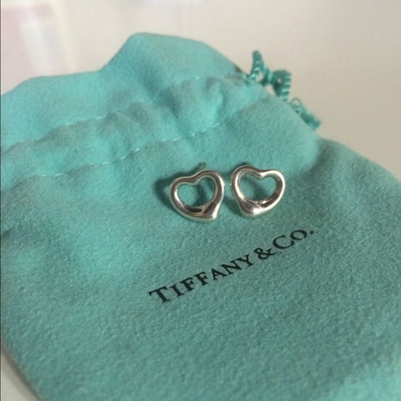 Tiffany Elsa Peretti Open Heart Earrings