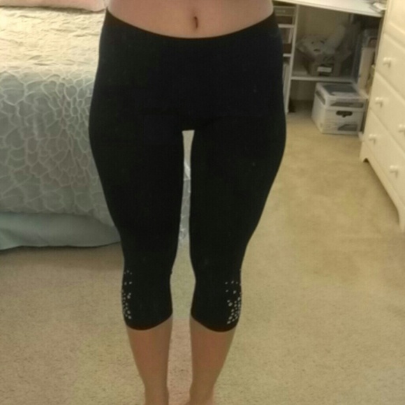 Black studded leggings - Picture 1 of 4