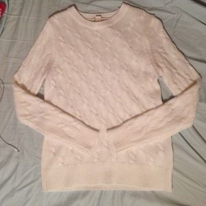 Off-white cable knit sweater
