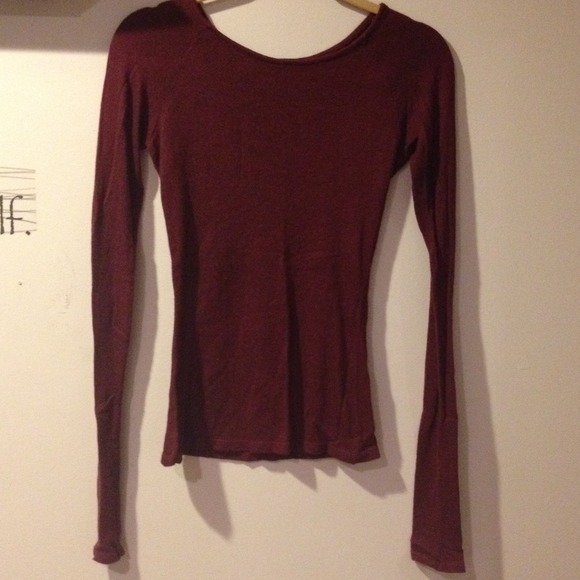 Red/ burgundy long sleeve