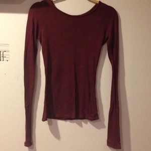 Red/ burgundy long sleeve
