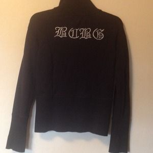 BCBG black sweater jacket