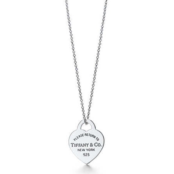 Tiffany's heart pendant necklace