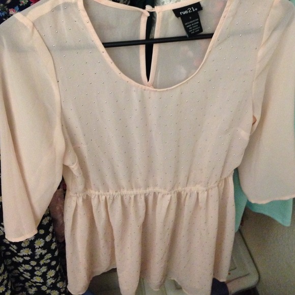 Sheer Light Pink/Peach Top