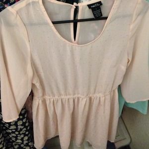 Sheer Light Pink/Peach Top