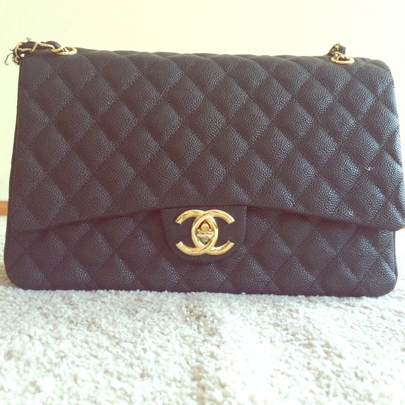 Maxi Quilted Chain Purse
