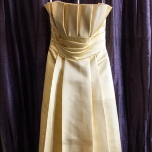 Priscilla of Boston Yellow Bridesmaid/Prom Dress